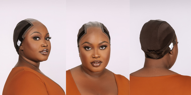 Adjustable Wig Gripper Cap with Wide, Transparent Lace